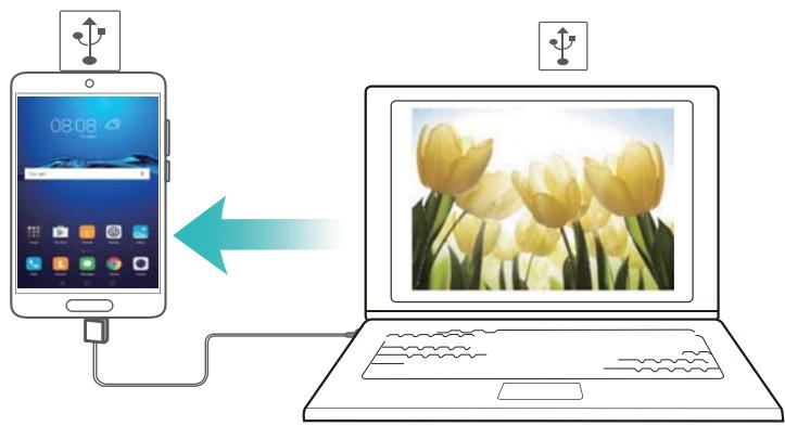 HUAWEI MATEBOOK M3 - Utiliser le partage USB pour partager l'Internet mobile avec un ordinateur - 1