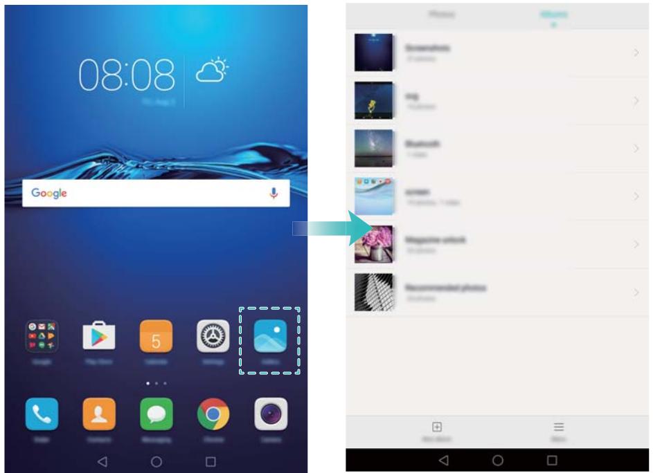 HUAWEI MEDIAPAD M3 - Ouvrir une application depuis l'écran d'accueil - 1