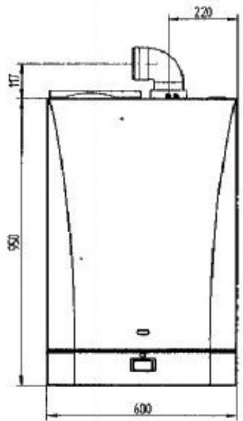 IDEAL STANDARD ZENIS DUO 3.33 FF HTE - Gabarit de fixation de la chaudière au mur - 1