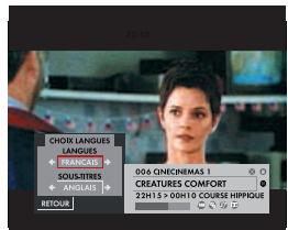 CANAL PLUS DECODEUR DE TYPE 2 - Ce menu vous permet de spécifique vos préférences. - 1