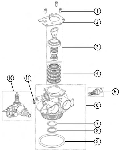 FLECK 5600 - Piston LWU (laag waterverbruik = economische piston): - 4
