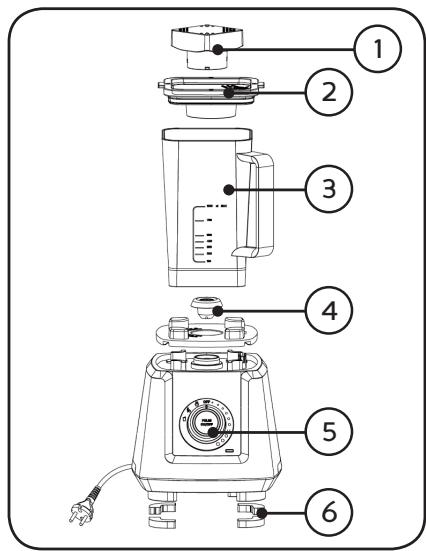 DOMO DO486BL - COMPONENTS - 1