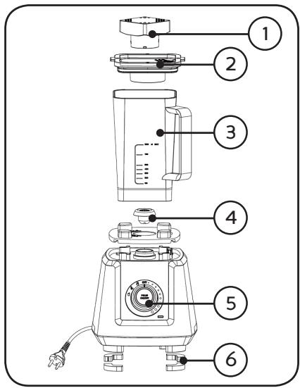 DOMO DO486BL - ÉLÉMENTS - 1