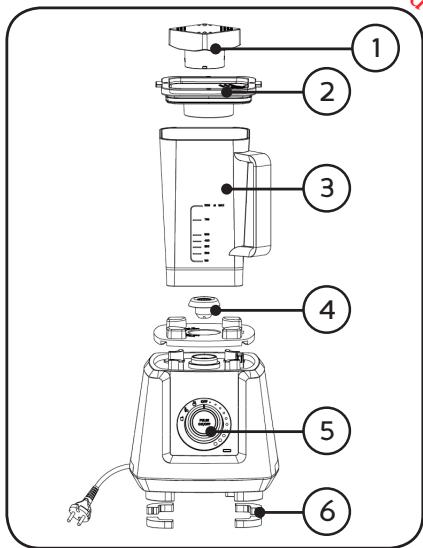 DOMO DO486BL - COMPONENTES - 1