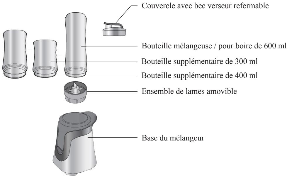 DOMO MY BLENDER DO492BL - PARTIES - 1
