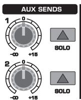BEHRINGER XENYX 1204 - Départs auxiliaires 1 et 2 - 1