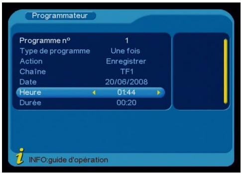 STOREX MPIX-331R - Programmer un enregistrement - 8