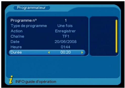 STOREX MPIX-331R - Programmer un enregistrement - 9