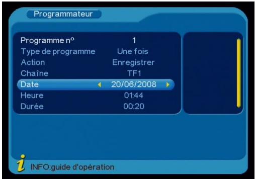 STOREX MPIX-331R - Programmer un enregistrement - 7