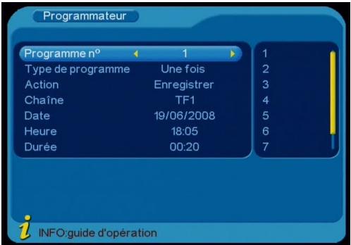 STOREX MPIX-331R - Programmer un enregistrement - 3