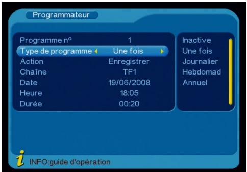 STOREX MPIX-331R - Programmer un enregistrement - 4