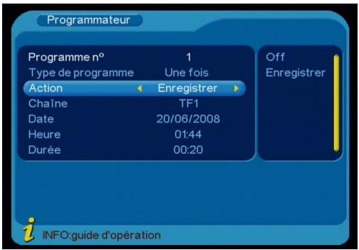 STOREX MPIX-331R - Programmer un enregistrement - 5