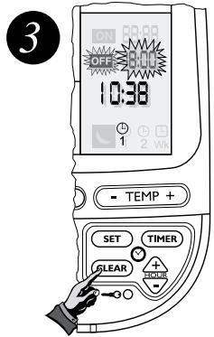 AIRWELL RC 4 - Pour annuler le reglage d'heure d'une programmation specifique - 3