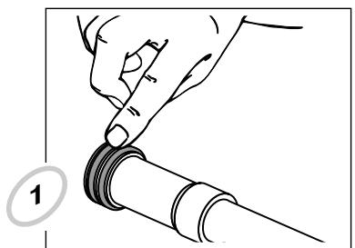 WAGNER PAINTMATE PLUS - PLUNGER TUBE ASSEMBLY INSTRUCTIONS • INSTRUCTIONS D'ASSEMBLAGE POUR LE PISTON • INSTRUCCIONES DE ENSAMBLAJE PARA EL ÉMBOLO - 1