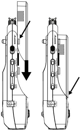 ALESIS PRO TRACK - ATTACHING &amp; REMOVING THE SLED - 1