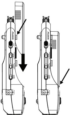 ALESIS PRO TRACK - FIXER ET RETIRER LE BOITIER DE PROTECTION - 1