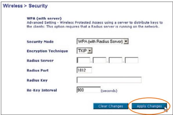 BELKIN CARTE RESEAU SANS FIL PRE-N - Configuration du WPA (avec serveur) - 1