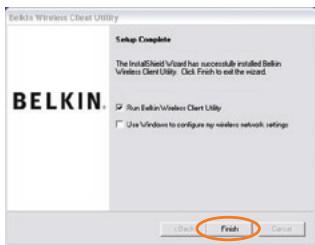 BELKIN CARTE RESEAU SANS FIL PRE-N - Étape 3 Installation de l'Utilitaire Client Sans Fil - 2