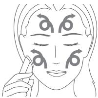 PANASONIC EHXC10 - Wenn die Wärme-Make-up-Entfernungsmodusanzeige zu glimmer beginnnt, setzen Sie die Wärme-Make-up-Entfernungslatte auf ihre Haut und bewegen Sie sie in Ihr dem Gesicht. - 1