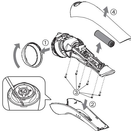 PANASONIC EHXC10 - Entfern des eingebauten, aufladbaren Akkus - 1