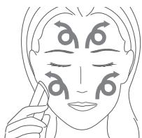 PANASONIC EHXC10 - Aplique el desmaquillante (Consulte la page 92.) en larente, el mentón y ámbas mejillas. - 1