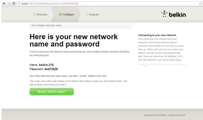 BELKIN WIFI SURF N150 - A nearly automatic setup - 4