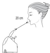 PANASONIC EHXS01 - Direct the steam to your face. - 1