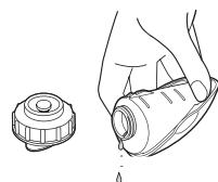 PANASONIC EHXS01 - Discard the water in the tank. - 1