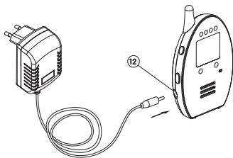 BABYMOOV DIGITAL - De batterij opladen met de stekker adapter - 3