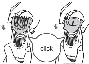 PANASONIC ERSB60 - Removing and mounting the attachments - 1