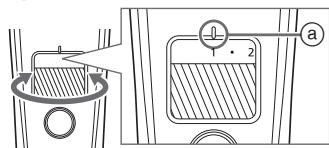 PANASONIC ERSB60 - Gire el dial y ajuste lamarcaindicativa de longitud decorte (已) en la posición deseada. - 1