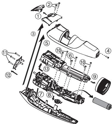 PANASONIC ERSB60 - Entfernen Sie den eingebauten Akku vor dem Entsorgendes Geräts. - 1