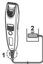 PANASONIC ERSB60 - Zapojte adaptor do zásuvky. - 1