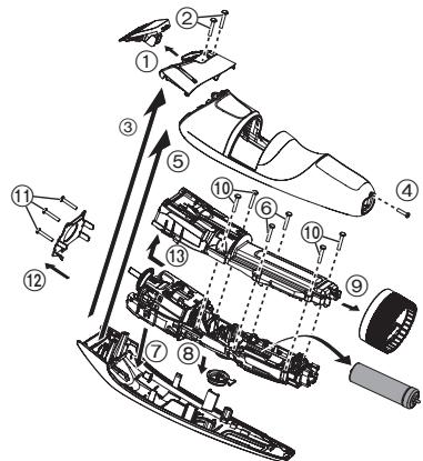 PANASONIC ERSB60 - Removing the built-in rechargeable battery - 1