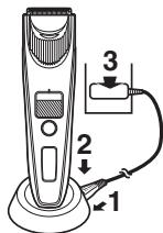 PANASONIC ERSC60 - Toltés a toltóallomással ER-SC60 - 1