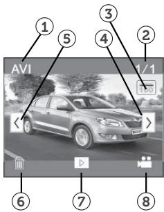 POLAROID XSS7 - SYMBOLE AUF DER WIEDERGABEANZEIGE ANZEIGE - 1
