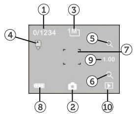 POLAROID XSS7 - ICONESULLO SCHERMO NELLA MODALITA' FOTO - 1