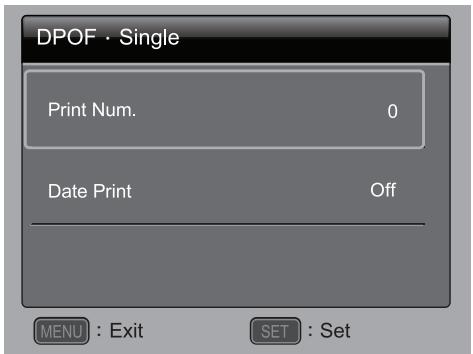 POLAROID Z2300 - DPOF Settings - 3