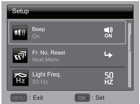 POLAROID Z2300 - Setup Menu - 2