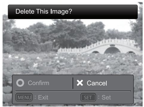 POLAROID Z2300 - Erasing a single image / Erasing all images - 2