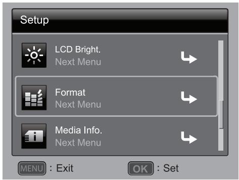 POLAROID Z2300 - Formatting the Memory Card or Internal Memory - 1
