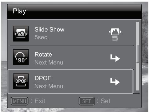 POLAROID Z2300 - DPOF Settings - 1