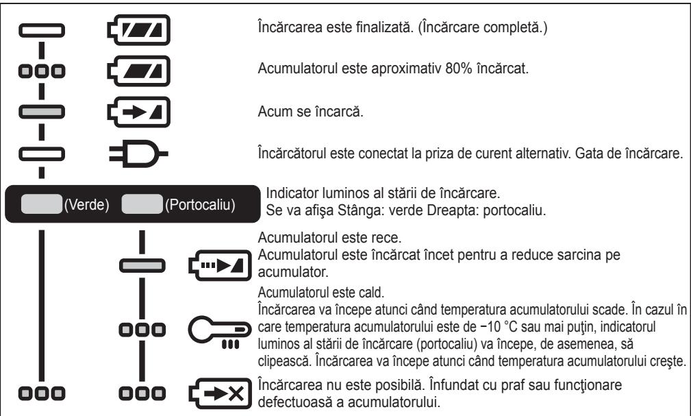 PANASONIC EY45A5 - INDICATII ALE INDICATORILOR LUMINOSI - 1