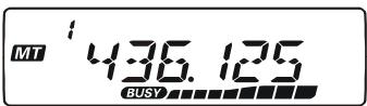 YAESU FT-7800E - Réglage en fréquence par décalage de la fréquence mémoire - 1