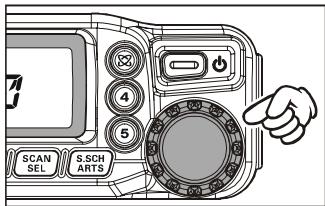 YAESU FT-7800E - Réglage en fréquence avec le dial. - 1