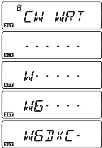 YAESU FT-7800E - Mise en place de l'identifiant CW - 1