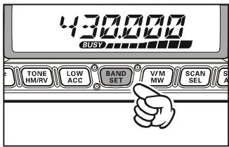 YAESU FT-7800E - Selection de la BANDE de TRAFIC - 2