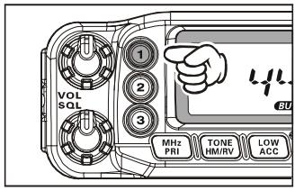 YAESU FT-7800E - Rappel hyper mémoire - 2