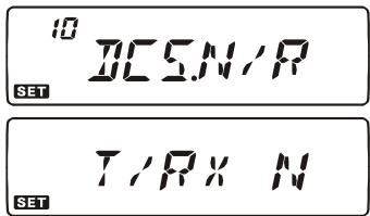 YAESU FT-7800E - Inversion du code DCS - 1