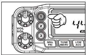 YAESU FT-7800E - Mise en hypermémoire - 1